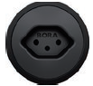 BORA Розетка, тип J All Black