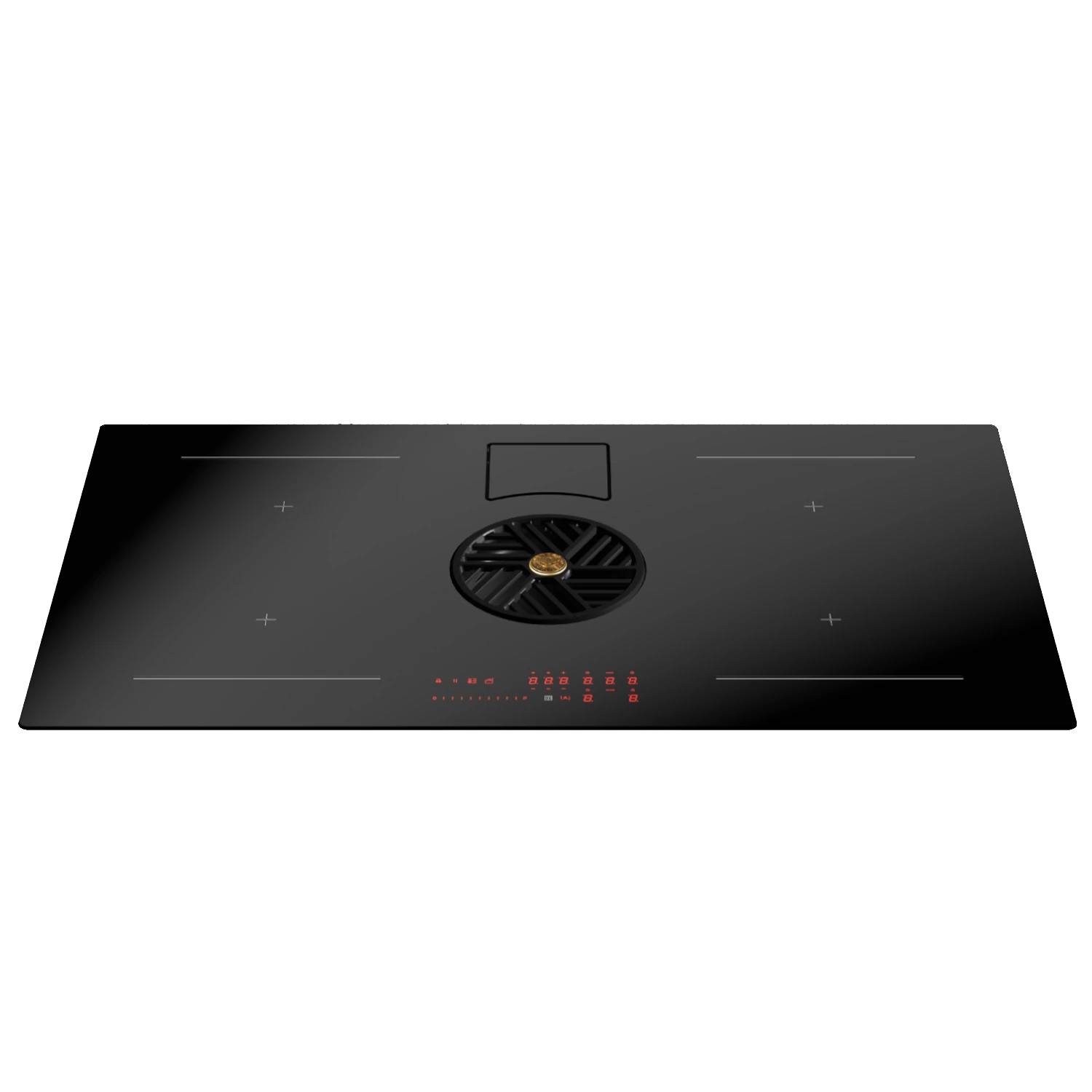 Индукционная варочная панель со встроенной вытяжкой Bertazzoni P804ICH2M30NC