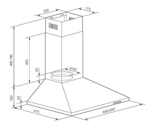 Настенная вытяжка GRAUDE CLASSIC DHP 60.0 W — фото 2