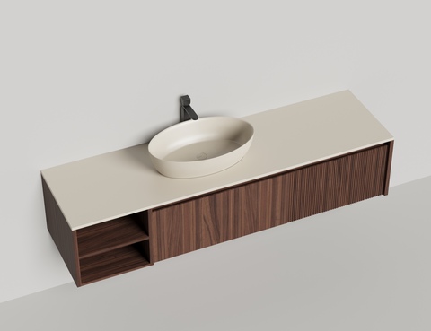 Подвесная тумба Domino 1800, шпон — фото 2
