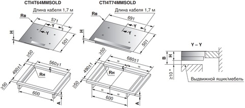 Индукционные варочные панели CookTop V4000 I604 CTI4T64MMSOLD — фото 2