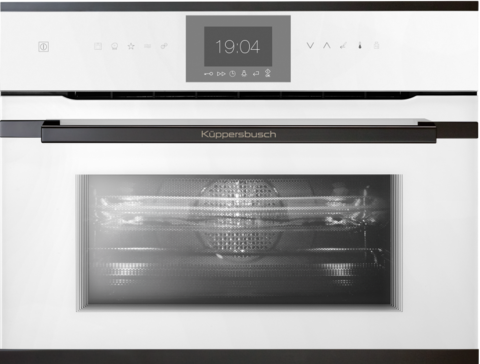 Компактный духовой шкаф с микроволнами Kuppersbusch CBM 6550.0 W2 Black Chrome