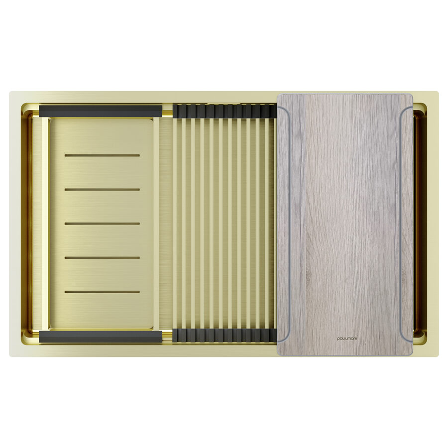 NEXT-MULTI SINK 74 UNI, светлое золото, 740х450 мм